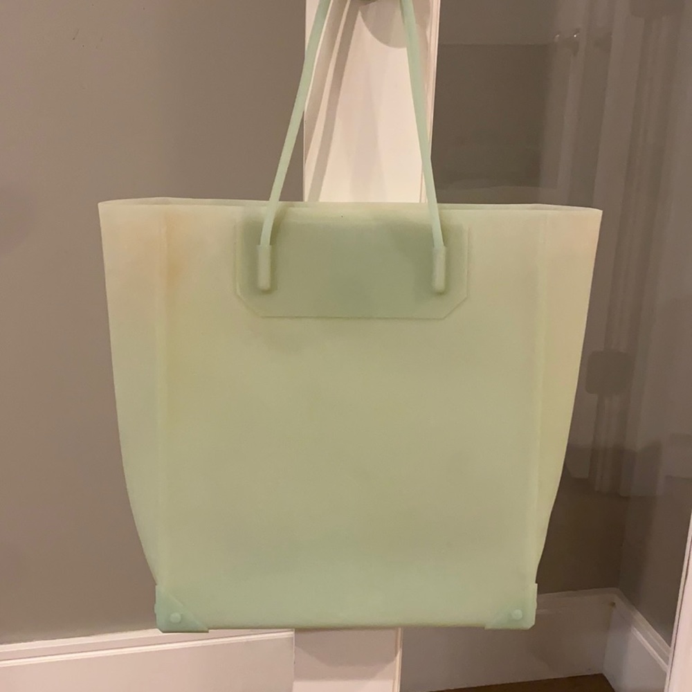 Alexander Wang jelly tote bag in mint green
